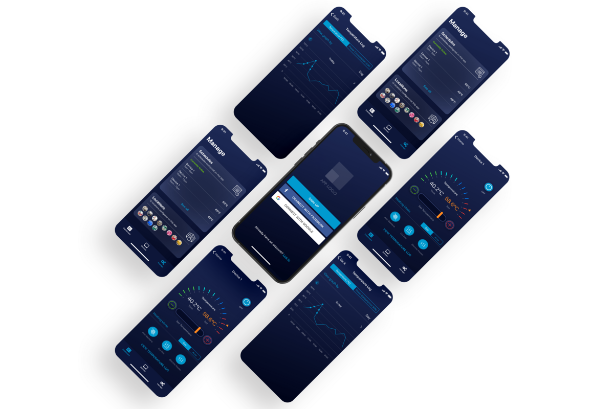 Customised water heater Wi-Fi module app